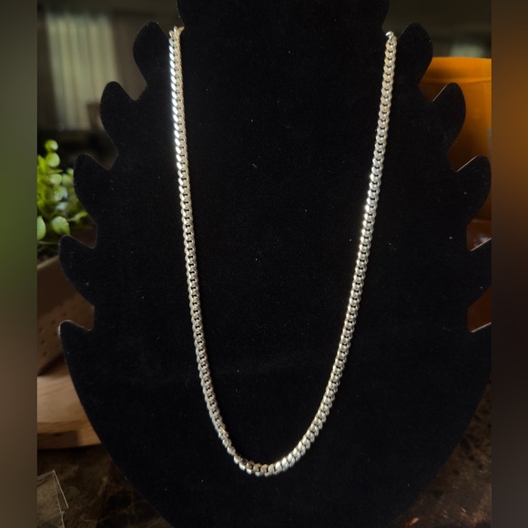 Elegant Silver Chain Miami Cuban Link